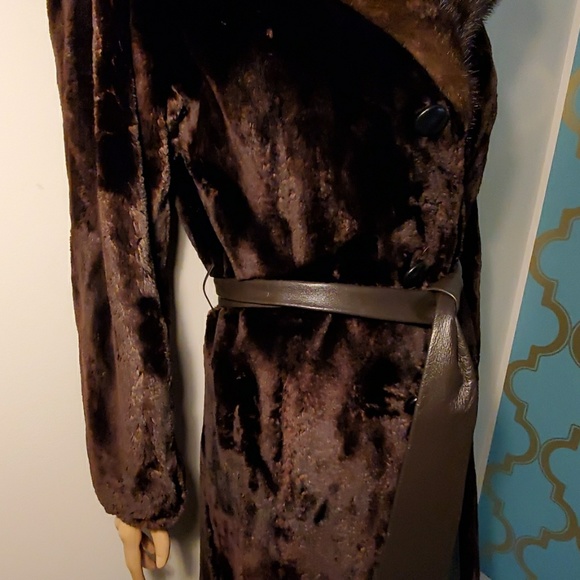 Mink collar Fur Coat - Picture 6 of 8